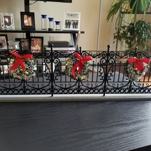 Byers Choice Wrought Iron Black Fence